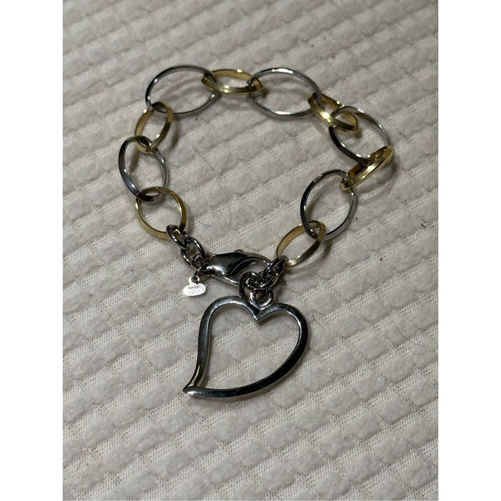 Two tone stainless steel bracelet